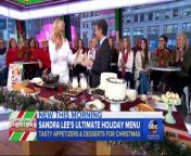 The celebrity chef and cookbook author demonstrates how to make some of her festive holiday recipes, including cranberry orange baked brie and white chocolate jingle balls.