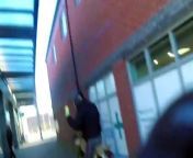 Police bodycam footage shows the moment a man was caught after his illegal motorbike stalled during a police chase. The video shows the bike stalling for a second time but before he can get it started an officer drags him to the floor and arrests him.