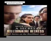 Never divorce a secret billionaire heiress - video Dailymotion
