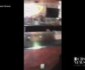 Restaurant owner Jason Corona shared this video of a 6.4-magnitude earthquake toppling plates and breaking bar glasses at the Casa Corona restaurant in Ridgecrest, California.