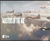 Flying fortresses take to the skies. https://apple.co/_MastersOfTheAir&#60;br/&#62;&#60;br/&#62;Based on Donald L. Miller’s book of the same name, and scripted by John Orloff, “Masters of the Air” follows the men of the 100th Bomb Group (the “Bloody Hundredth”) as they conduct perilous bombing raids over Nazi Germany and grapple with the frigid conditions, lack of oxygen, and sheer terror of combat conducted at 25,000 feet in the air. Portraying the psychological and emotional price paid by these young men as they helped destroy the horror of Hitler’s Third Reich, is at the heart of “Masters of the Air.” Some were shot down and captured; some were wounded or killed. And some were lucky enough to make it home. Regardless of individual fate, a toll was exacted on them all.&#60;br/&#62;&#60;br/&#62;The series features a stellar cast led by Academy Award nominee Austin Butler, Callum Turner, Anthony Boyle and Nate Mann, who are joined by Raff Law, Academy Award nominee Barry Keoghan, Josiah Cross, Branden Cook and Ncuti Gatwa.&#60;br/&#62;&#60;br/&#62;Hailing from Apple Studios, &#92;