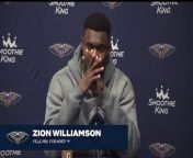 Zion Williamson Discusses Refusing To Come Out Of The Game In The Fourth Quarter.