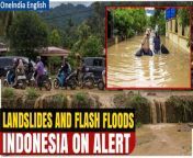 Flash floods and landslides hit Sumatra, Indonesia, claiming ten lives and leaving ten missing. Torrential rains triggered disasters in West Sumatra&#39;s Pesisir Selatan regency, displacing 46,000 people. Rescue operations were hindered by adverse weather conditions. At least 14 houses were buried, 20,000 homes flooded, and eight bridges collapsed. Deforestation exacerbates Indonesia&#39;s vulnerability to landslides during the rainy season. &#60;br/&#62; &#60;br/&#62;#FlashFloods #Indonesia #WestSumatra #IndonesiaWeather #LandslidesinIndonesia #indonesialandslidesandflashfloods #Worldnews #Oneindia #Oneindianews &#60;br/&#62;~HT.99~PR.152~ED.101~