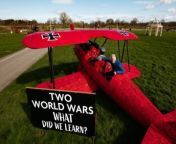 New War Plane Sculpture at British Ironwork Centre