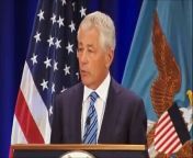Chuck Hagel also announced he was sending an anti-ballastic missile defence system to the Pacific island of Guam as a precaution following Pyongyang&#39;s threats.