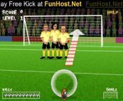 Play Free Kick at FunHost.Net/freekick Fake out the goalie to take aim at soccer stardom! Mouse = Aim &amp; Kick Score the target number of goals to pass each level. Click to aim your kick, then click again to power up your shot. Move your mouse quickly to the side to play a bit of curve ball. (Ball, Soccer, Sports Game ).&#60;br/&#62;&#60;br/&#62;Play Free Kick for Free at FunHost.Net/freekick on FunHost.Net , The Fun Host of Apps and Games!&#60;br/&#62;&#60;br/&#62;Free Kick Game: FunHost.Net/freekick &#60;br/&#62;www: FunHost.Net &#60;br/&#62;Facebook: facebook.com/FunHostApps &#60;br/&#62;Twitter: twitter.com/FunHost &#60;br/&#62;