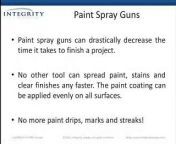 Integrity Supply, Inc., a wholesale distributor of high quality painting and related sundries from leading U.S. manufacturers. He lists down the advantages of using a paint spray gun &amp; how you can utilize it to finish your painting job faster. Check out the entire presentation &amp; feel free to get back to us if you have any questions.&#60;br/&#62;