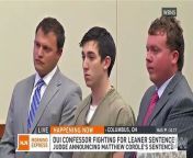 An Ohio judge sentenced Matthew Cordle, the man who confessed to drunk driving in a viral video.