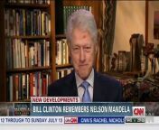 President Clinton joyously reminisces about a time when Nelson Mandela tricked him into bidding for Cuban rum.