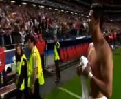 Cristiano Ronaldo give his shirt to a fan after winning Champions League Final 2014
