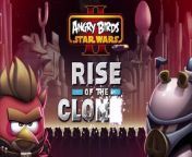 Join the Pork Side in Angry Birds Star Wars 2! Rise of the Clones update is rolling out with 40 all new levels featuring the fast-flowing waters of stormy Kamino, and boosting wind turbines on Coruscant! http://rov.io/downloadabsw2