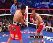 Manny Pacquiao vs Miguel Cotto Part 5 and final round in High Definition HD of the best boxing Match of the Year. &#60;br/&#62; &#60;br/&#62;2009 Manny Pacquiao defeated Miguel Cotto with a TKO in the 12th round at the MGM Grand in Las Vegas tonight, taking Cotto&#39;s WBO welterweight