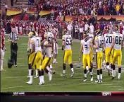 The SkyCam comes falling down during the 2011 Insight Bowl between Iowa and Oklahoma.