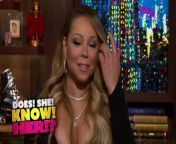 During the gamelet “Does! She! Know! Her!?” singer Mariah Carey tells Andy Cohen if she “knows” other famous divas such as Lady Gaga