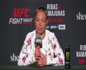 Rose Namajunas previews her UFC Fight Night clash with Amanda Ribas&#60;br/&#62;Las Vegas, Nevada, USA