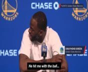 Sweet scene with Draymond Green’s kids in post-game conference from a sweet love story