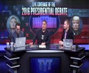 Cenk Uygur, John Iadarola, and Jimmy Dore, hosts of The Young Turks, discuss the third presidential debate.