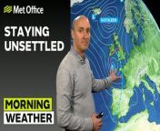 Monday is likely to start with some parts seeing clear skies, however outbreaks of rain and cloud will follow, affecting most of England and Wales. Winds are expected to decease, temperature remaining mild. – This is the Met Office UK Weather forecast for the morning of 08/04/24. Bringing you today’s weather forecast is Marco Petagna.