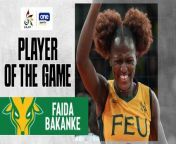 UAAP Player of the Game Highlights: Faida Bakanke pushes FEU to Final Four from pushing girl39s butt