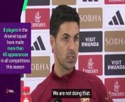 Arsenal boss Mikel Arteta requests the Premier League give more time for recovery to help compete in Europe