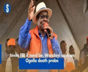 Ugunja MP Opiyo Wandayi has reiterated ODM boss Raila Odinga&#39;s calls for thorough and transparent investigations into the death of Chief ofDefence Forces Francis Ogolla. https://rb.gy/ap01ot
