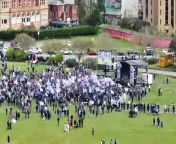 Drone footage captures dedicated fans raising their Pompey flags high.&#60;br/&#62;&#60;br/&#62;Video Credit: Marcin Jedrysiak