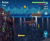 Hungry Shark Evolution - Playing As Baby Behellmouth Shark | Baby Kaiju Monster from hungry com