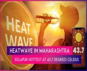 Sunday, April 28 was a hot day! Temperature in many areas of Maharashtra crossed 40 degrees Celsius. Solapur the hottest at 43.7 degrees Celsius, a rise of 2.3 degrees from the normal. The western and central areas of the state of Maharashtra suffered the most, as per India Meteorological Department (IMD). A heatwave warning was issued for Raigad, Mumbai suburb and Thane for April 28. Colaba observatory (representative of south Mumbai) recorded 34.4 degrees Celsius, one degree above the normal. Santacruz observatory (representatives of suburbs in Mumbai) recorded a maximum temperature of 38.1 degrees Celsius, an increase of 4.4 degrees. Watch the video to know more.&#60;br/&#62;