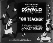 Oh Teacher (1927) - Oswald the Lucky Rabbit from teacher babe ki hindi sexsi k