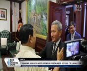 Prabowo Subianto Meets S’pore Fm For Talks On Defense Collaboration from 02 onek shadhonar pore