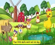 Get ready to sing along to the classic nursery rhyme, Five Little Ducks! Watch this fun duck song remix that kids will love. Enjoy the catchy tune and adorable ducks as you sing and dance along!&#60;br/&#62;#fivelittleducks #childrensongs #fivelittle