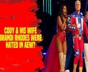Can you believe Cody &amp; his wife Brandi Rhodes were hated in AEW? #AEW #WWE #CodyRhodes #BrandiRhodes #Throwback