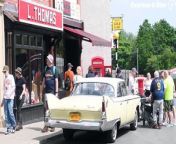 Crowds enjoy the sunshine at the 1950&#39;s event at Black Country Living Museum.