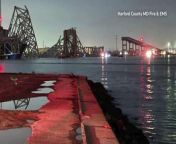 A container ship smashed into a four-lane bridge in the U.S. port of Baltimore in darkness on Tuesday (March 26), causing it to collapse and sending cars and people plunging into the river below. - REUTERS