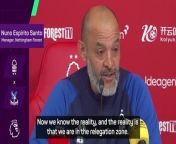 Nuno Espirito Santo is confident he can guide Nottingham Forest to safety despite their four-point deduction.