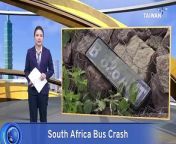 Forty-five people have died in a bus crash in South Africa. The vehicle plunged 50 meters off a cliff after the driver lost control of the vehicle.