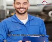 Want to elevate your auto repair shop&#39;s performance? Start with a stellar team. Explore our expert tips for hiring skilled auto technicians.&#60;br/&#62;&#60;br/&#62;#AutoTechTalent #HireTheBest #RepairShopSuccess #TechnicianRecruitment #DigitalMarketing