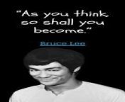 #quotes #quoteschannel #shorts #deepquotes #shortsvideo #reels #inspirationalquotes #motivationalquotes #successquotes &#60;br/&#62;&#60;br/&#62;In this video, we explore the profound quotes of Bruce Lee, an iconic martial artist, and philosopher. Bruce Lee&#39;s words inspire action, discipline, and personal growth, transcending martial arts to offer valuable insights for everyday life. Join us as we unveil the wisdom and enduring legacy of Bruce Lee quotes, discovering gems of wisdom that empower us to harness our inner strength and live with purpose.&#60;br/&#62;&#60;br/&#62;#BruceLeeQuotes #Inspiration #Action #MartialArts #Legacy #Philosophy #Discipline #PersonalGrowth #WarriorSpirit #Wisdom&#60;br/&#62;&#60;br/&#62;Copyright info:&#60;br/&#62;* We must state that in NO way, shape or form am I intending to infringe rights of the copyright holder. Content used is strictly for research/reviewing purposes and to help educate. All under the Fair Use law.